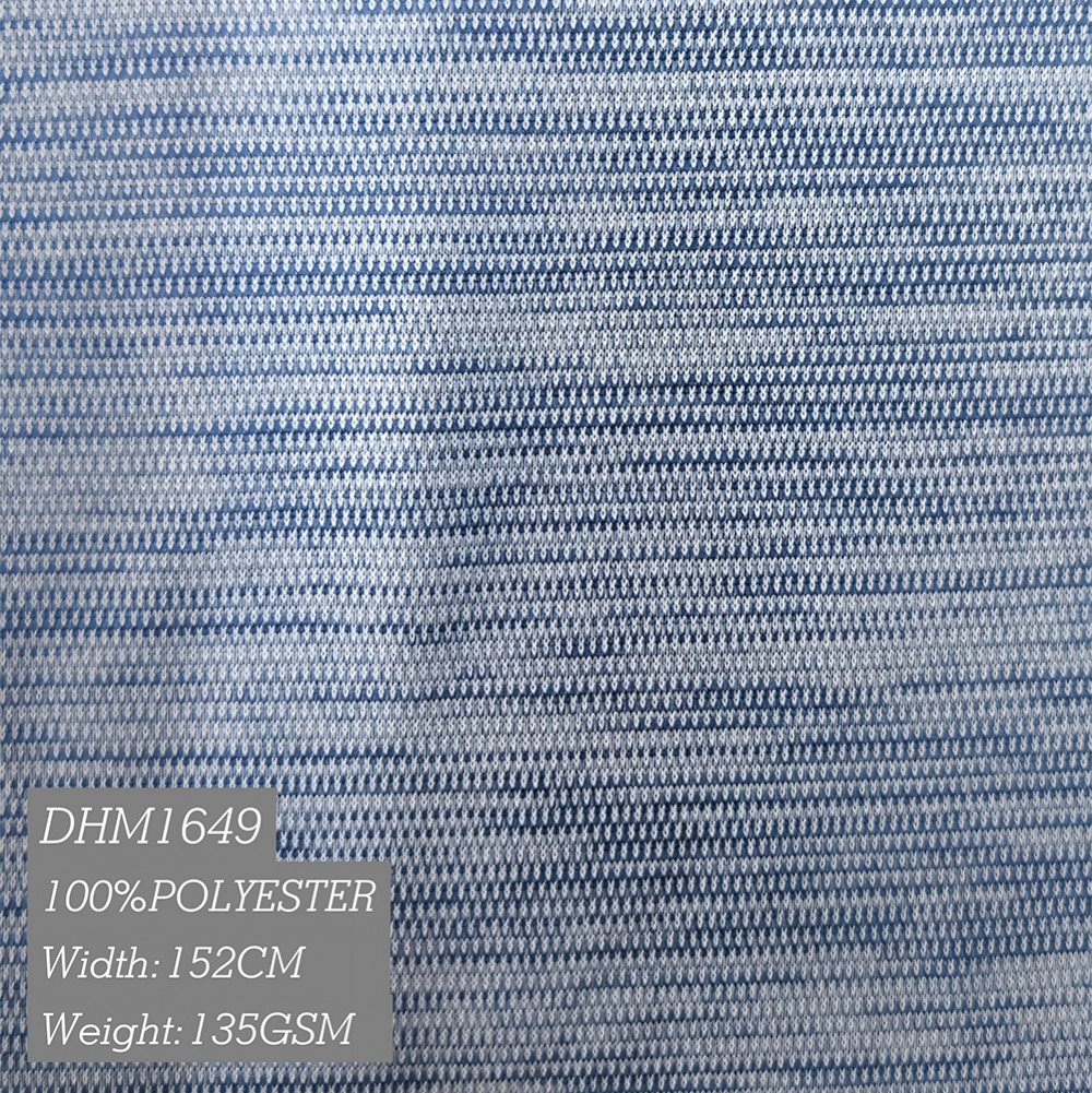 135GSM 4 Way Stretch Fabric Cationic Large Stripe Single Jersey Moisture Wicking for Sportswear