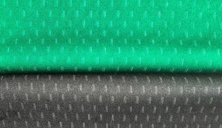 150GSM 100% Polyester Knitted Fabric Birdseye Double Sided Breathable Two Tone for Sportswear